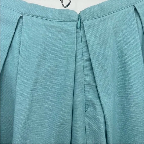🍑 Jason Wu 10 Skirt Belize Blue Pleated Striped 20th Anniversary Retro Preppy - Picture 4 of 13